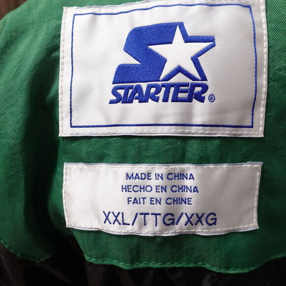 SASKATCHEWAN ROUGHRIDERS GREEN HOODED STARTER JACKET MENS 2XL 90s CLEAN! RARE - Picture 8 of 9